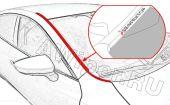 Водосток лобового стекла Jeep Cherokee 5 после рестайлинга